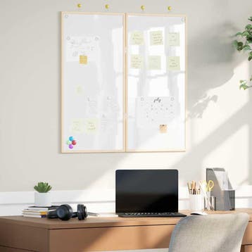 vidaXL Mededelingenbord 80 x 80 x 1.4 cm Massief grenenhout, Verzenden