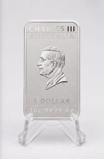 Australië. 1 Dollar 2025 Dragon Rectangular 1 oz Silver Coin, Postzegels en Munten, Munten | Europa | Niet-Euromunten