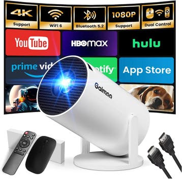 Gaimoo Mini Projector 180 | Tweede kansje | OP = OP, Audio, Tv en Foto, Beamers, Verzenden, Zo goed als nieuw, LCD, Full HD (1080)