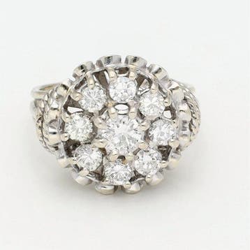 Ring - 18 karaat Witgoud Diamant (Natuurlijk), Nieuw