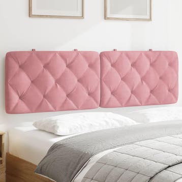 vidaXL Hoofdbordkussen 160 cm fluweel roze, Huis en Inrichting, Verzenden, Nieuw