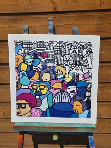 Kev Munday - Happy To Be Here - Limited Edition Giclee Print