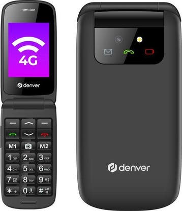 2dekans | Denver Senioren Mobiele Telefoon 4G - Grote, Ophalen of Verzenden