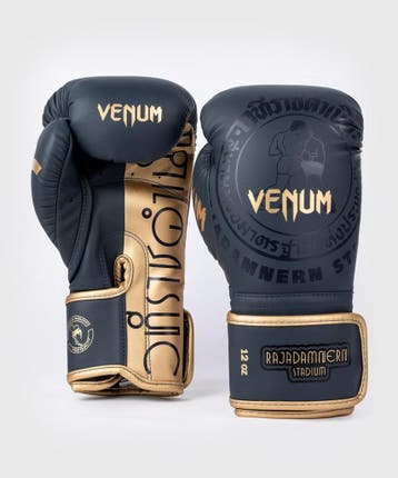 RAJADAMNERN X Venum Muay Thai Bokshandschoenen Marineblauw, Verzenden, Nieuw, Bokshandschoenen