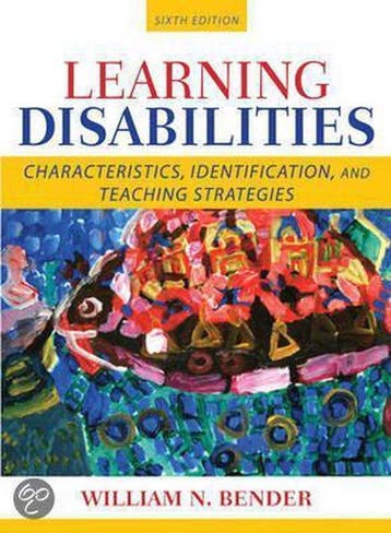 Learning Disabilities:Characteristics, Identification, and, Verzenden, Bender William
