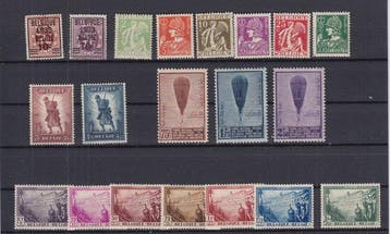 Belgique 1932 - Année complète 1932 - OBP : 333/362, Timbres & Monnaies, Timbres | Europe | Belgique