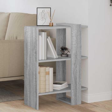 vidaXL Boekenplank Grijs Sonoma 52 x 25 x 71,5 cm Bewerkt, Verzenden, Nieuw