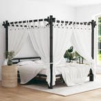 Bamboe Hemelbed 180x200 | Retour Deal | Droomprijs!, Huis en Inrichting, Verzenden, Nieuw, Hout, Rustiek
