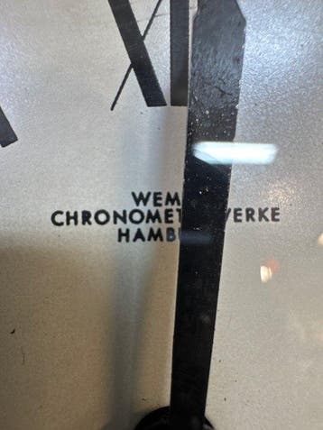 Wandklok - Wempe - Messing - 1950-1960 - Chronometerwerke, Antiquités & Art, Antiquités | Horloges