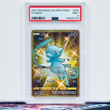 Pokémon Graded card - FA/MEW #025 - Pokémon - PSA 9, Nieuw