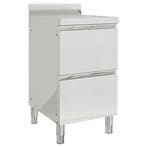 vidaXL Commerciële keukenkast met 2 lades 50x60x96 cm, Verzenden