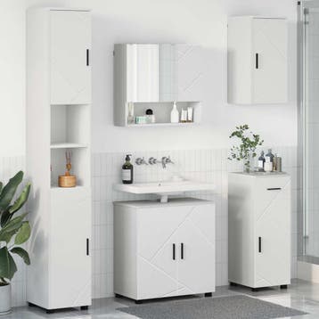 vidaXL Badkamermeubel Set 5 st Wit 61 x 35 x 64 cm, Verzenden, Nieuw