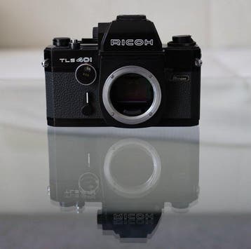 Ricoh TLS 401 (Black Finish) with Auto Rikenon 55mm f/1.4 &