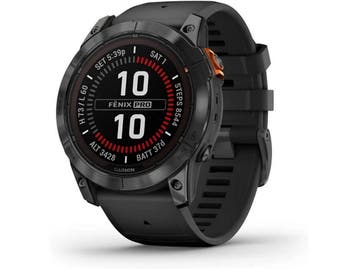 Garmin Fenix 7X Pro Solar Bluetooth 51 mm - Zwart, Handtassen en Accessoires, Verzenden, Nieuw, Garmin