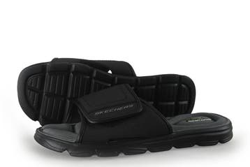 Skechers Slippers in maat 42 Zwart, Kleding | Heren, Slippers, Verzenden, Zwart, Zo goed als nieuw