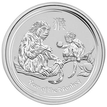 1 kilo zilveren Lunar munt Year of the Monkey 2016