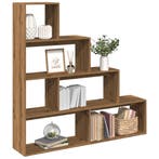 vidaXL Kamerscherm / boekenkast 143,5x29x143,5 cm hout, Verzenden, Nieuw