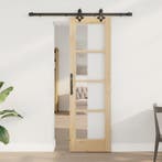 vidaXL Schuifdeur Naturel 61 x 198,5 cm Massief grenenhout, Verzenden