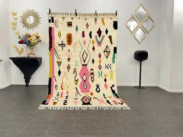 Tapis Azilal en laine naturelle – Fait main – Modèle 2026 -
