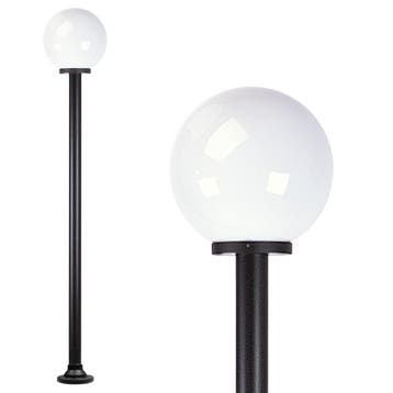 Tuinverlichting Bol Globe 150r Tuinlamp opaal Ø 30, Kunststof, Verzenden, Staande lamp, Nieuw