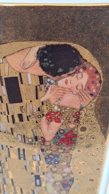Goebel - Gustav Klimt - Vaas - De kus - Beenderporselein -