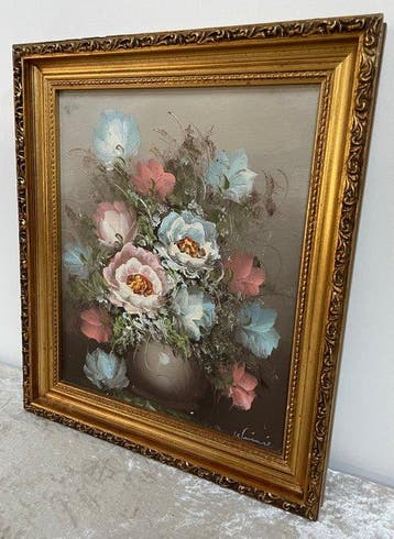 Prachtig Schilderij - Waimie - Lijst - Hout, Canvas - met