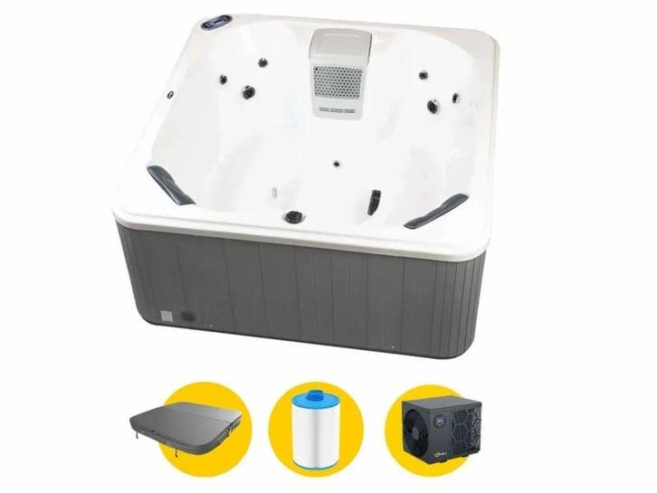 Weau Como professionele spa met warmtepomp 4 persoons, Jardin & Terrasse, Bains à remous et Spas, Enlèvement ou Envoi