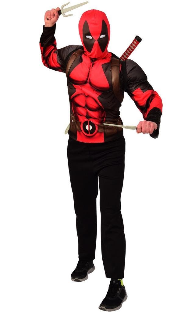 Deadpool Pak Set Luxe, Kleding | Heren, Carnavalskleding en Feestkleding, Nieuw, Verzenden