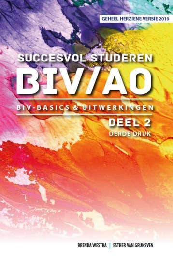 BIV Basics & Uitwerkingen / Succesvol Studeren voor BIV/AO /, Verzenden, Zo goed als nieuw, Esther van Grunsven
