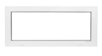 PVC raam vast b98xh45 cm wit stomp, Gevelraam of Ruit, Minder dan 80 cm, 80 tot 120 cm, Nieuw