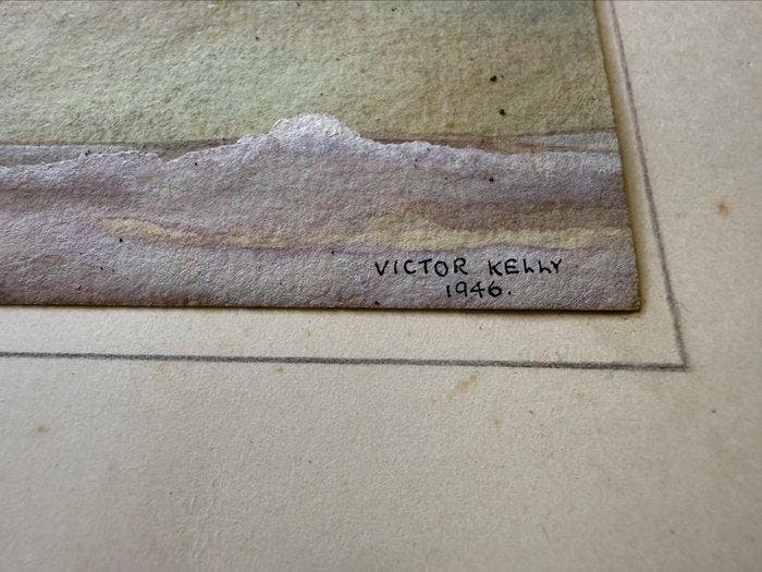 Havilland Mosquito waterverf door de Britse schilder, Antiquités & Art, Antiquités | Assiettes décoratives & Carrelages