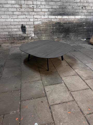 Cartel Living Bagutta - Salontafel 90 Cm, Huis en Inrichting, Tafels | Salontafels, Verzenden, Eikenhout, 50 tot 100 cm, Zo goed als nieuw