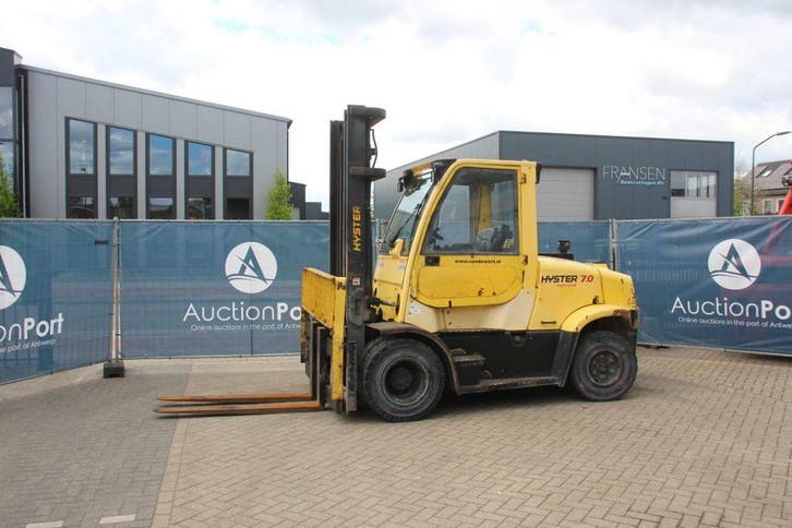 Veiling: Heftruck Hyster H7.0FT Diesel 6600kg 4m 2007, Zakelijke goederen, Machines en Bouw | Heftrucks en Intern transport, Ophalen