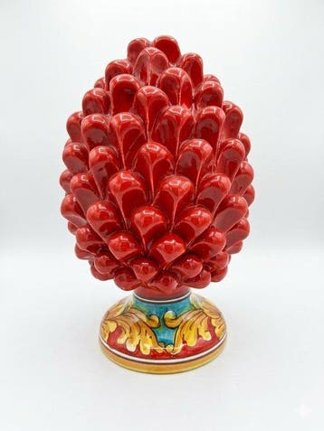 Decoratief ornament - Italië - keramische dennenappel, Antiquités & Art