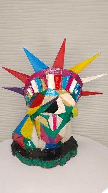 Charles Farigola - sculptuur, No Reserve - 21 cm - Polymeer, Antiek en Kunst