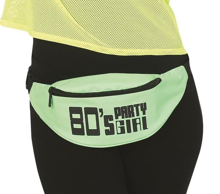 Groene Heuptasje 80S Party Girl, Hobby & Loisirs créatifs, Articles de fête, Envoi
