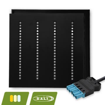 LOUVRE LED PANEEL | NOVA ZWART | 60X60CM | 30W | DALI | CCT, Verzenden