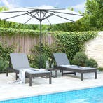 vidaXL Ligbedden 2 st 199,5x60x74 cm massief grenenhout, Verzenden, Nieuw