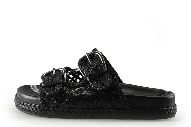 Manfield Muiltjes in maat 38 Zwart, Kleding | Dames, Schoenen, Zwart, Gedragen, Verzenden