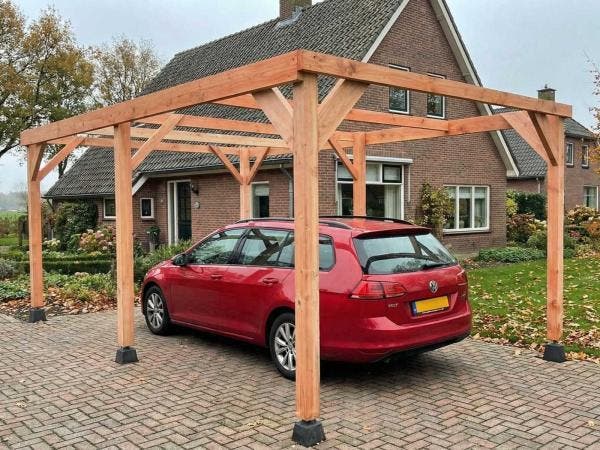 Veiling - Carport constructie Douglas  480x310x300 cm, Tuin en Terras, Overkappingen, Nieuw