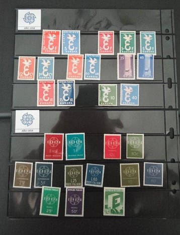 Europa CEPT - Lot de timbres 1956-1979