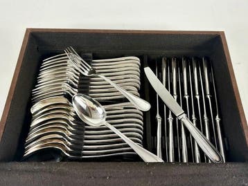 Vanstahl - Bestekset voor 12 personen (127) - Perles -, Antiek en Kunst