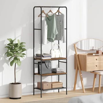 vidaXL Kledingrek Oud hout 60 x 30 x 171 cm Bewerkt hout, Verzenden, Nieuw