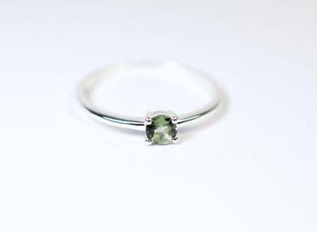 ring Moldaviet / facetgeslepen / nieuw - 1 g - (1)