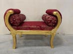 Établi - Exquise chaise longue de style Empire en bois doré