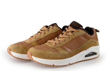 Skechers Sneakers in maat 42 Bruin, Kleding | Heren, Bruin, Verzenden, Zo goed als nieuw, Skechers