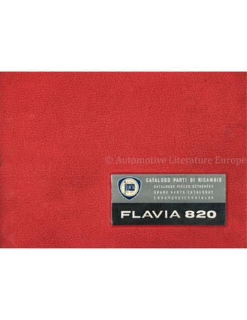 1970 LANCIA FLAVIA 820 ONDERDELENBOEK, Autos : Divers