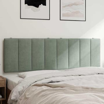 Hoofdbordkussen 160cm Grijs | Retour deal | Nu toeslaan!, Verzenden, Hanko, Tweepersoons, Zo goed als nieuw