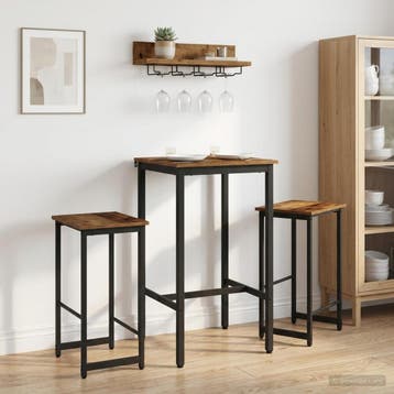 vidaXL Barkruk 2 st Oud hout 40 x 32 x 64 cm Bewerkt hout, Verzenden