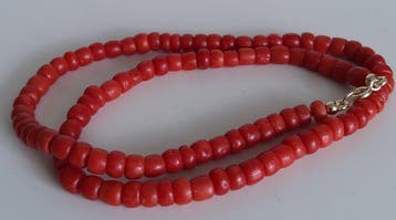 Sans prix de réserve - Chaîne - 14 carats Or jaune - corail